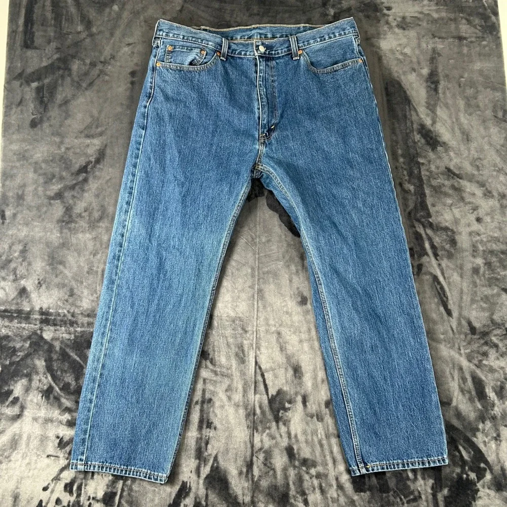 Levi's 505 Regular Fit Jeans Mens 40x30 Blue Denim Straight Leg